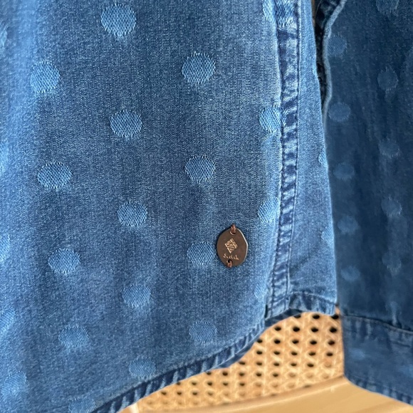 Scotch & Soda polka dot denim button down oxford - Picture 3 of 6